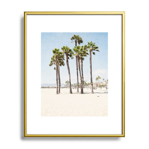 Bree Madden Santa Monica Palms Metal Framed Art Print