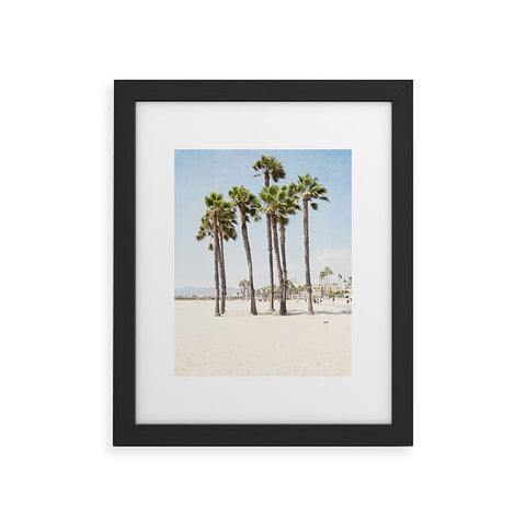 Bree Madden Santa Monica Palms Framed Art Print