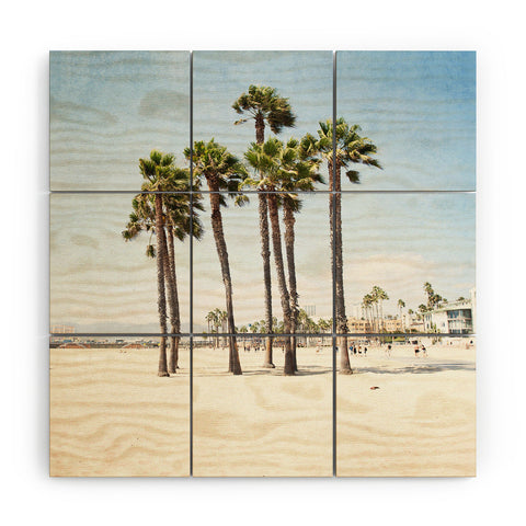Bree Madden Santa Monica Palms Wood Wall Mural