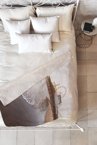 Bree Madden Santa Monica Sunset Fleece Throw Blanket