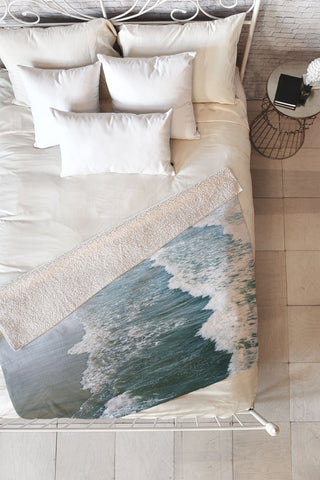 Bree Madden Shore Waves Fleece Throw Blanket