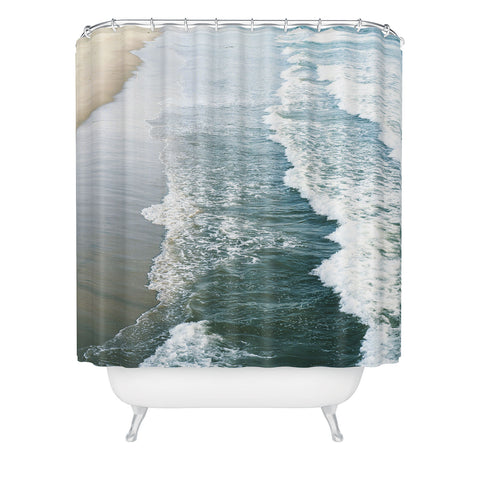 Bree Madden Shore Waves Shower Curtain