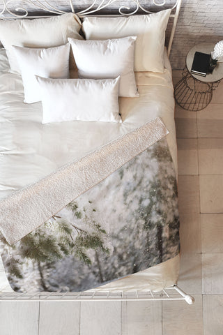 Bree Madden Snow Falling Fleece Throw Blanket
