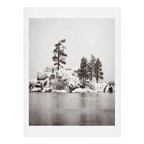 Bree Madden Snowy Lake Art Print