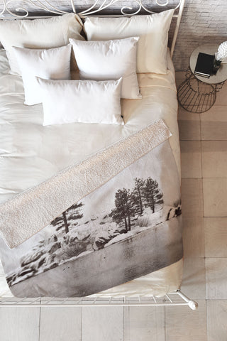 Bree Madden Snowy Lake Fleece Throw Blanket