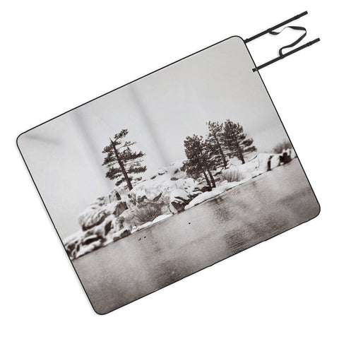Bree Madden Snowy Lake Picnic Blanket