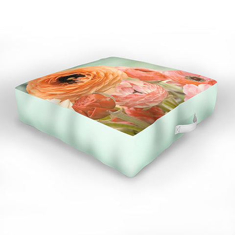 Bree Madden Spring Ranunculus Outdoor Floor Cushion