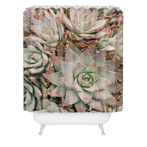 Bree Madden Succulent Shower Curtain