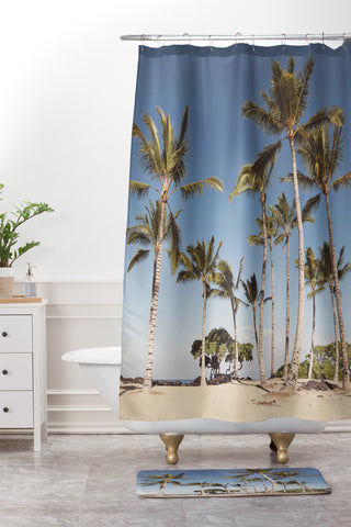 Bree Madden Summer Palms Shower Curtain And Mat