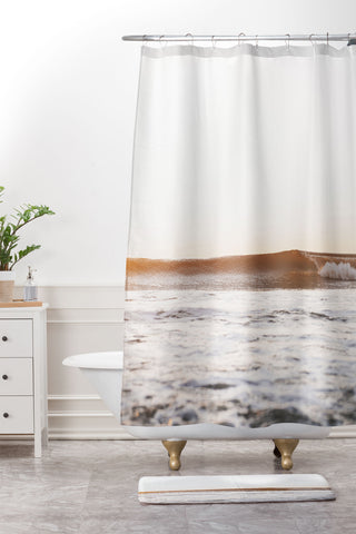 Bree Madden Sunset Surf Shower Curtain And Mat