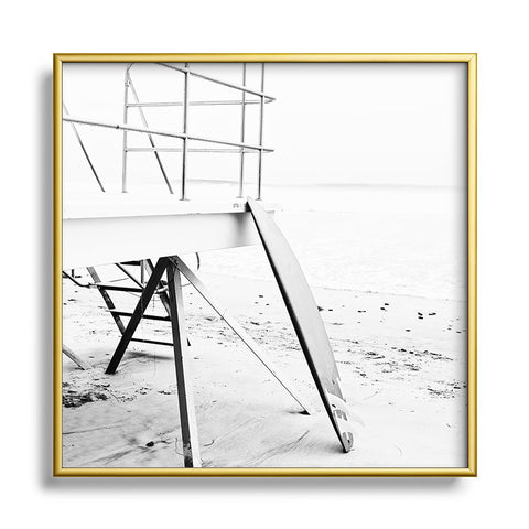 Bree Madden Surf Days Square Metal Framed Art Print