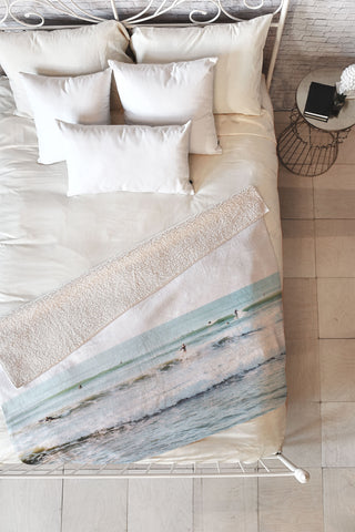 Bree Madden Surfers Point Fleece Throw Blanket