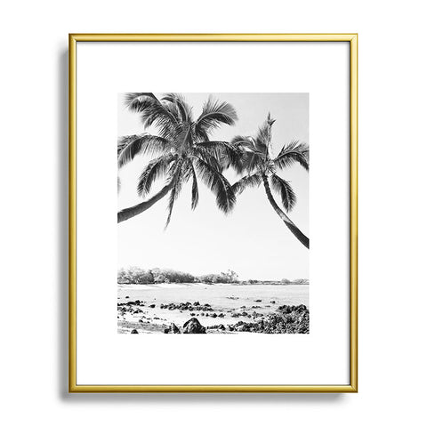 Bree Madden The Bay BW Metal Framed Art Print
