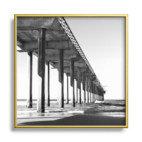 Bree Madden The Pier Metal Square Framed Art Print