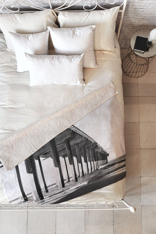Bree Madden The Pier Fleece Throw Blanket