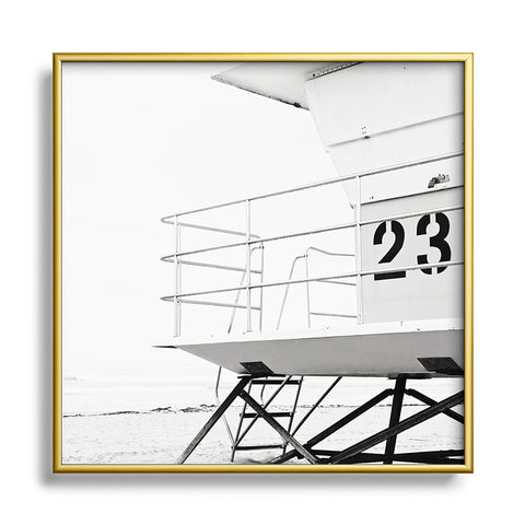 Bree Madden Tower 23 Metal Square Framed Art Print