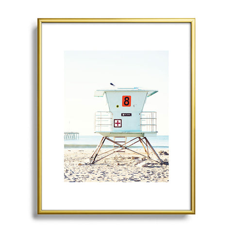 Bree Madden Ventura Beach Metal Framed Art Print
