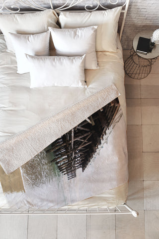 Bree Madden Wooden Pier Fleece Throw Blanket