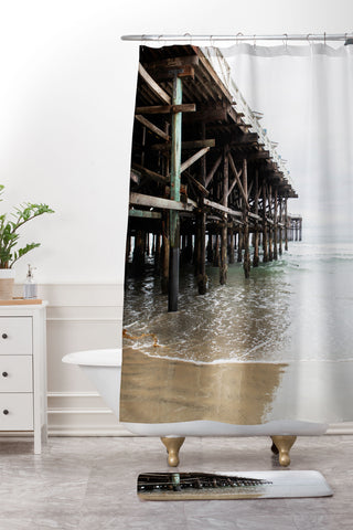 Bree Madden Wooden Pier Shower Curtain And Mat