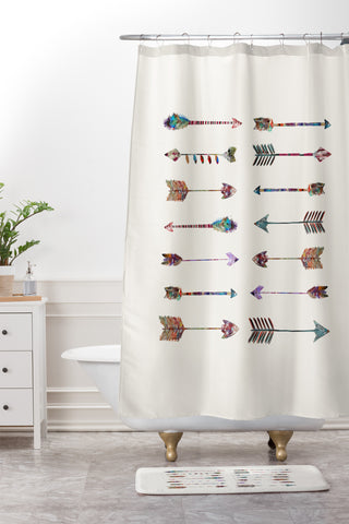 Brian Buckley 14 arrows Shower Curtain And Mat