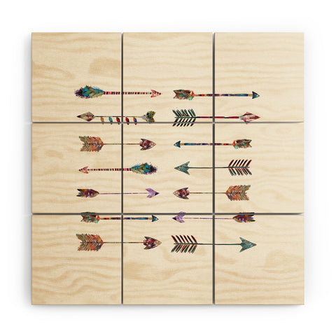 Brian Buckley 14 arrows Wood Wall Mural