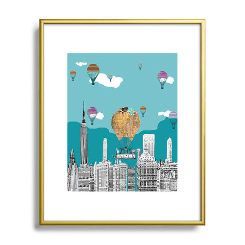 Brian Buckley Adventure Days New York Metal Framed Art Print