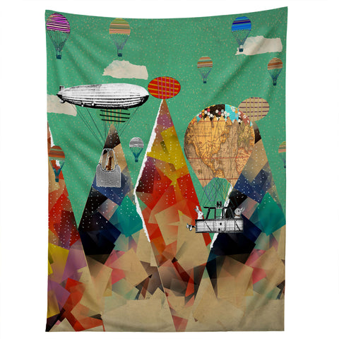 Brian Buckley Adventure Days Over The Alps Tapestry