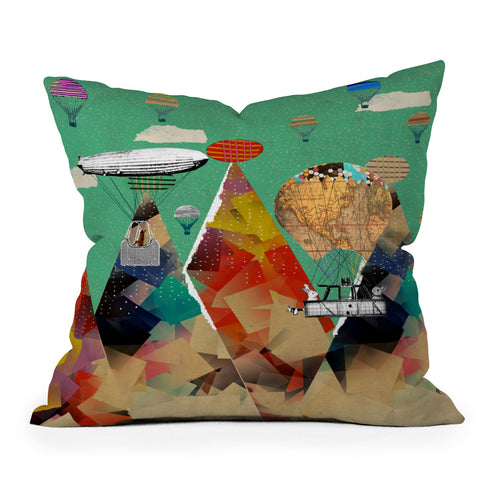 Brian Buckley Adventure Days Over The Alps Throw Pillow