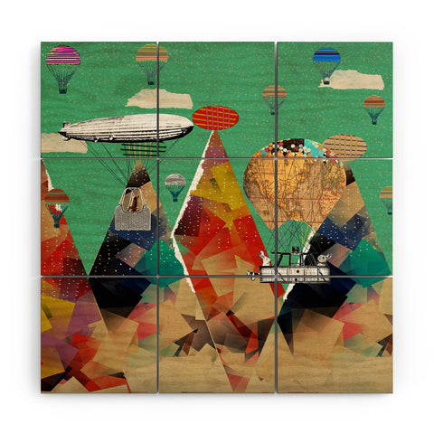 Brian Buckley Adventure Days Over The Alps Wood Wall Mural