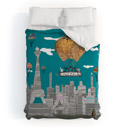 Brian Buckley Adventure Days Paris Comforter