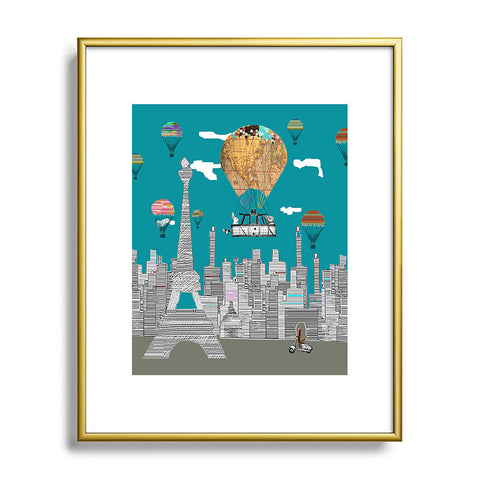 Brian Buckley Adventure Days Paris Metal Framed Art Print