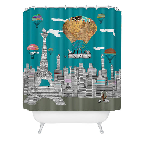 Brian Buckley Adventure Days Paris Shower Curtain