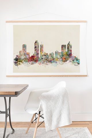 Brian Buckley Atlanta georgia skyline Art Print And Hanger