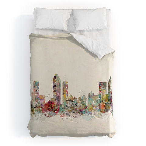 Brian Buckley Atlanta georgia skyline Duvet Cover