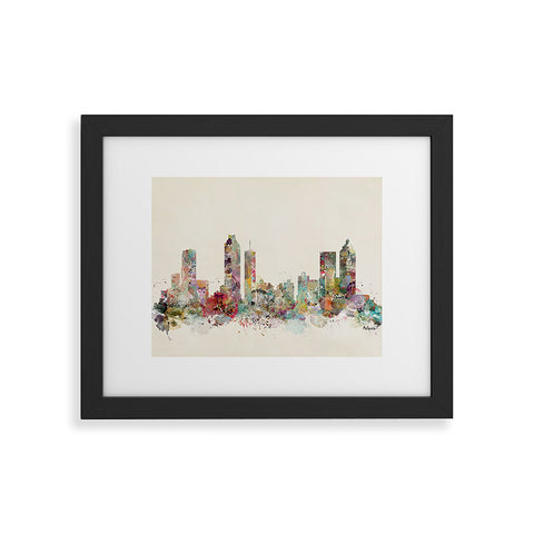 Brian Buckley Atlanta georgia skyline Framed Art Print