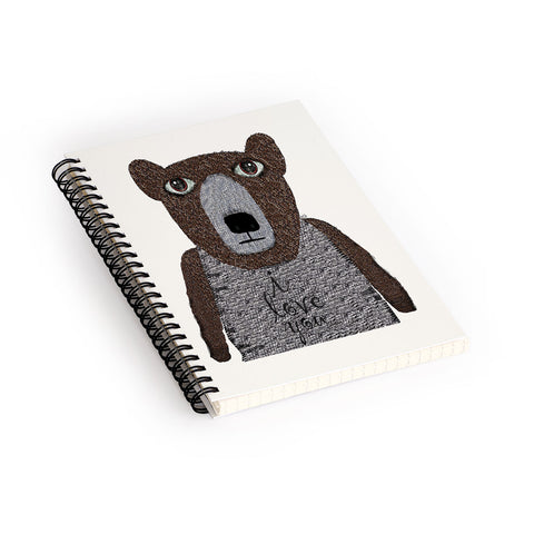 Brian Buckley Bear Cares Spiral Notebook