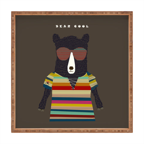 Brian Buckley Bear Cool Square Tray