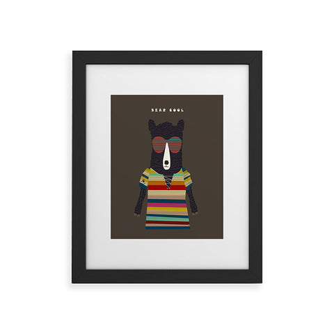 Brian Buckley Bear Cool Framed Art Print