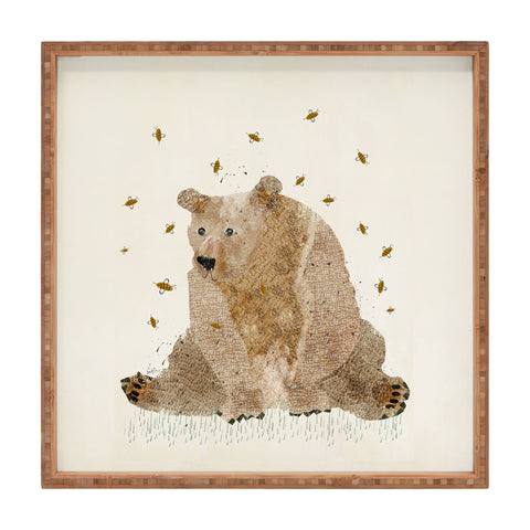 Brian Buckley bear grizzly Square Tray