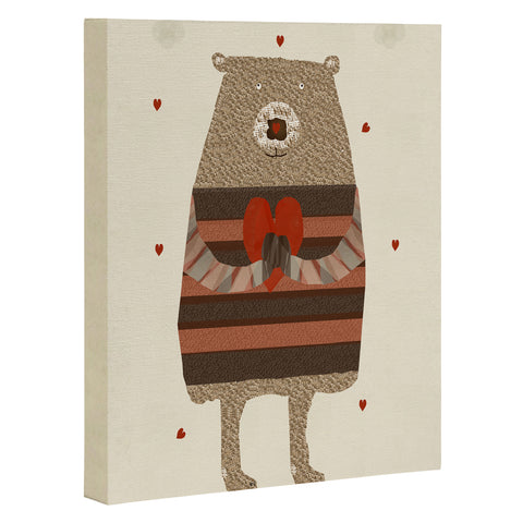 Brian Buckley bear heart Art Canvas