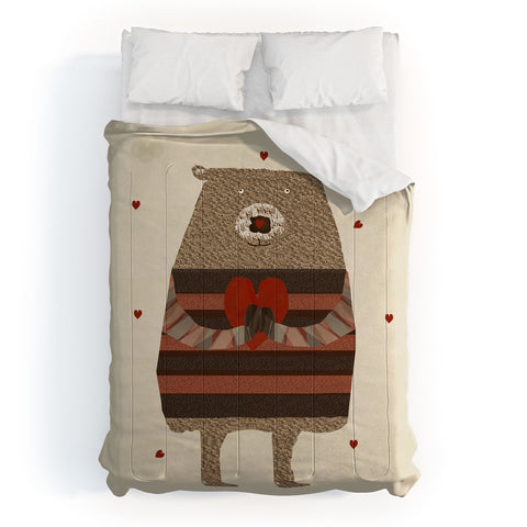 Brian Buckley bear heart Comforter