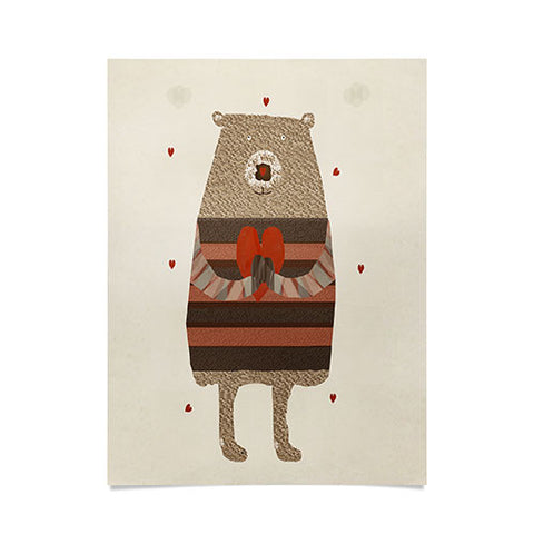 Brian Buckley bear heart Poster