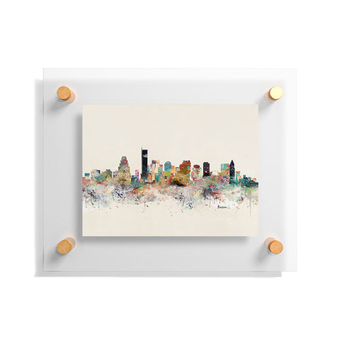 Brian Buckley boston city skyline Floating Acrylic Print