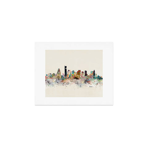 Brian Buckley boston city skyline Art Print