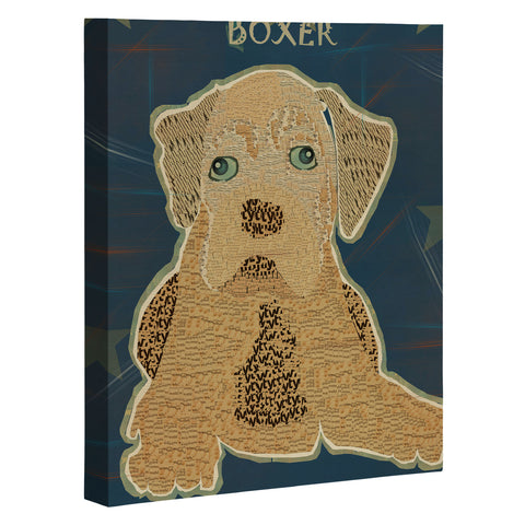 Brian Buckley Boxer Puppy Art Canvas