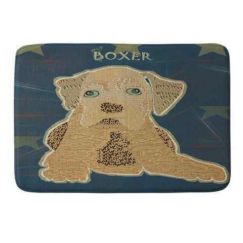 Brian Buckley Boxer Puppy Memory Foam Bath Mat