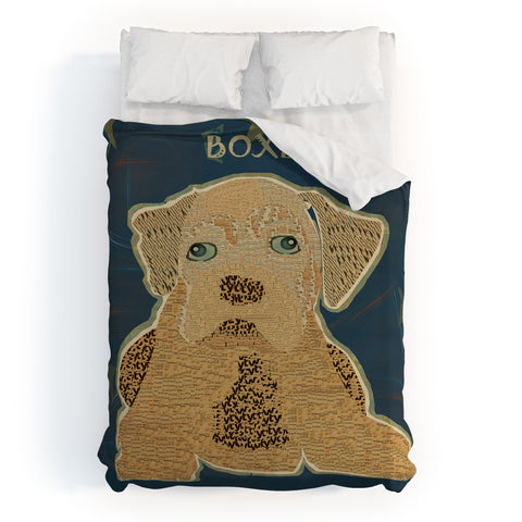 Brian Buckley Boxer Puppy Duvet Cover