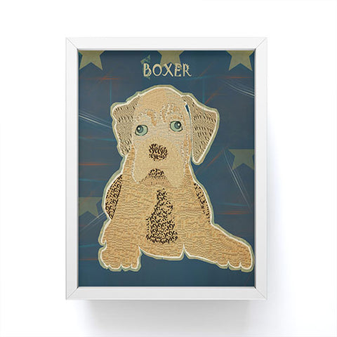 Brian Buckley Boxer Puppy Framed Mini Art Print