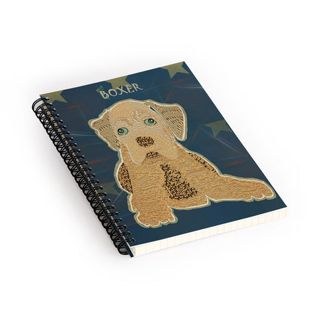 Brian Buckley Boxer Puppy Spiral Notebook