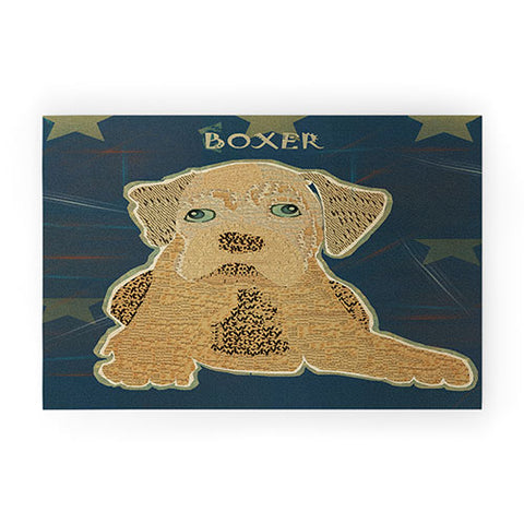 Brian Buckley Boxer Puppy Welcome Mat